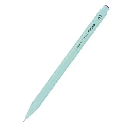 Kokuyo Campus Enpitsu Sharp mint yeşil gövdeli versatil kalem, mor tıklama başlığı, 0.3 mm