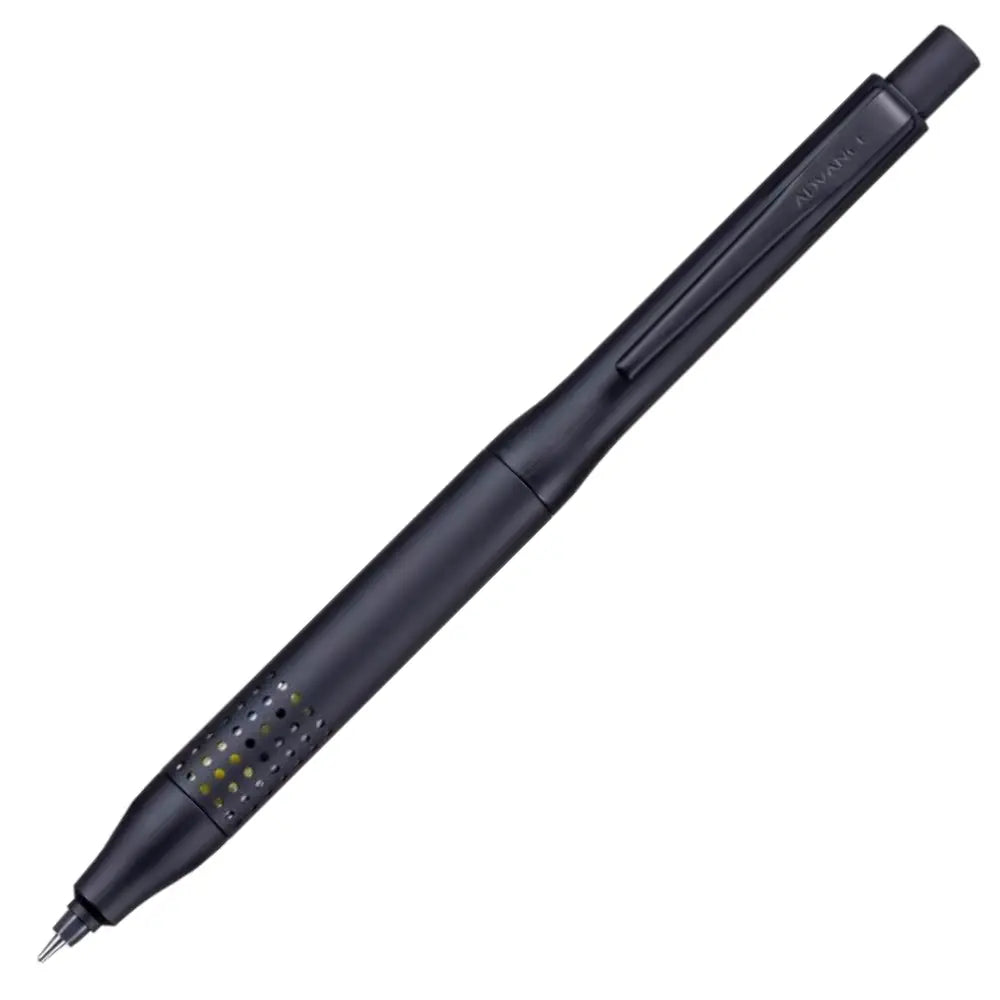Uni Kuru Toga Advance Upgrade versatil kalem tamamen mat siyah, noktalı kavrama bölgesi, 0.3 mm