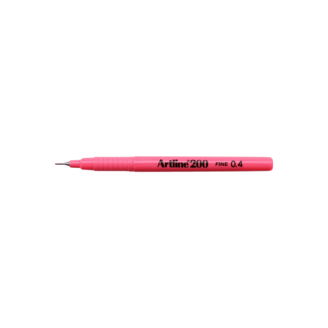 Artline 200 Fine Keçe Uçlu Yazı Kalemi 0.4mm Pembe