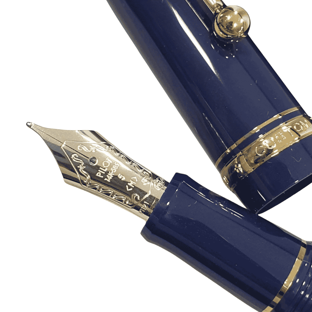 Pilot Custom 74 Dolma Kalem Dark Blue - 14K Altın Uç, M