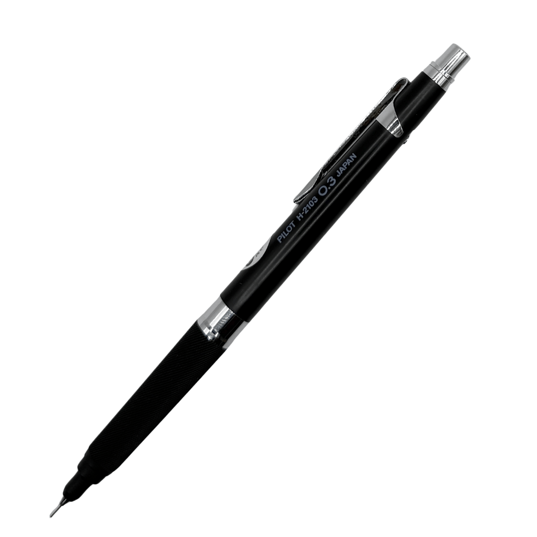 Pilot H-2103 versatil kalem uç dışarı çıkmış halde tam boy, ince metal boru uç 0.3 mm