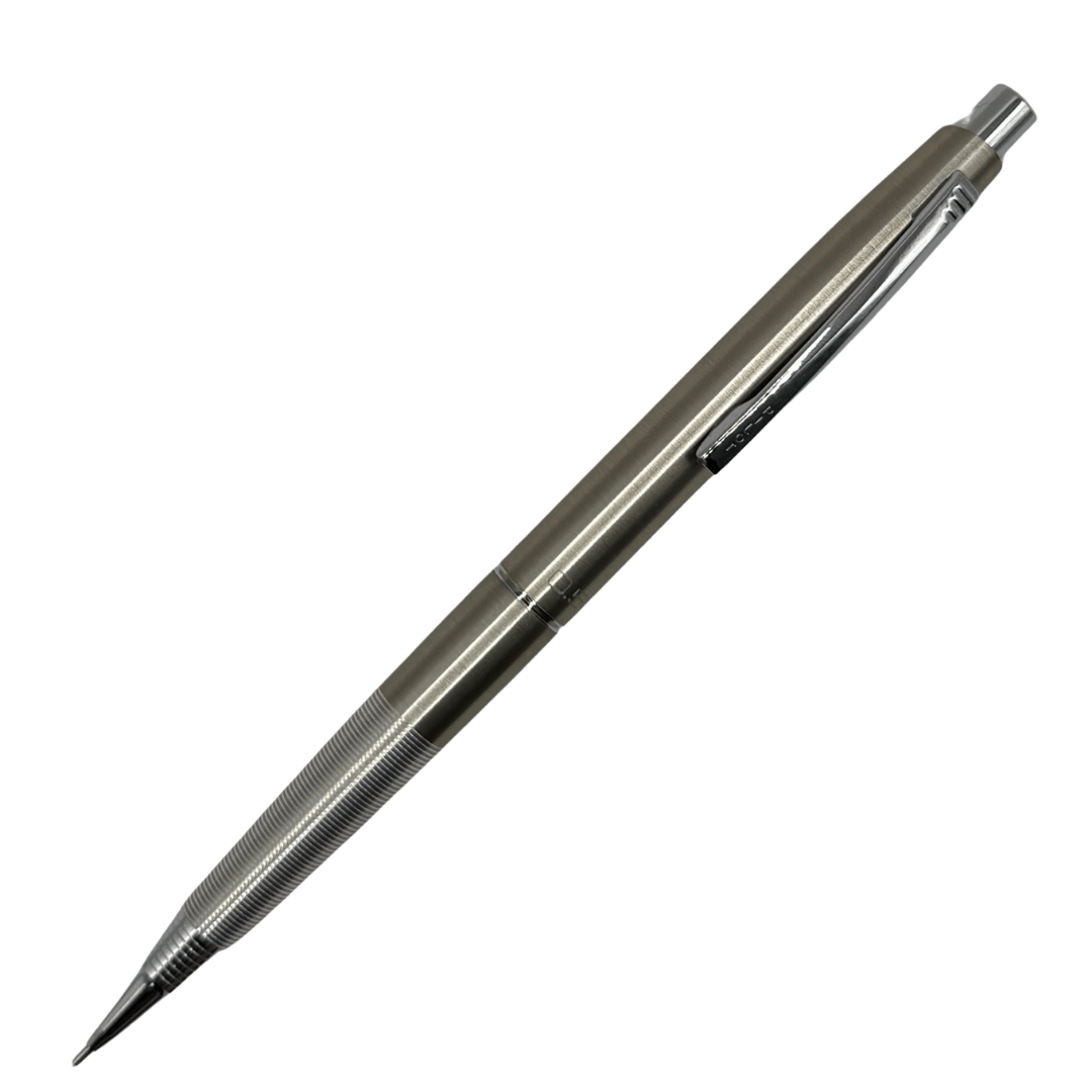 Pilot Vintage metal versatil kalem gümüş gövde, krom klips ve tırtıklı kavrama, tam boy, 0.5 mm