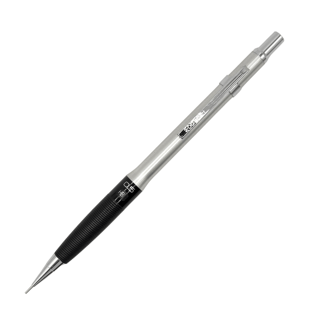 Tombow SH-1000 LP vintage versatil kalem çelik gövde ve siyah kavrama, tam boy, 0.5 mm