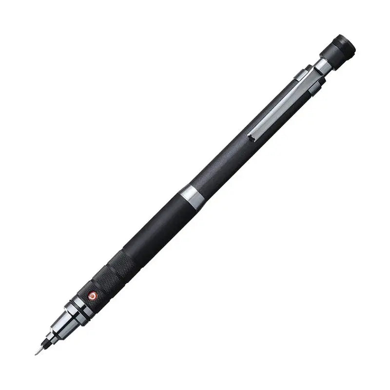 Uni Kuru Toga Roulette versatil kalem siyah metal gövde ve tırtıklı kavrama, tam boy, 0.5 mm