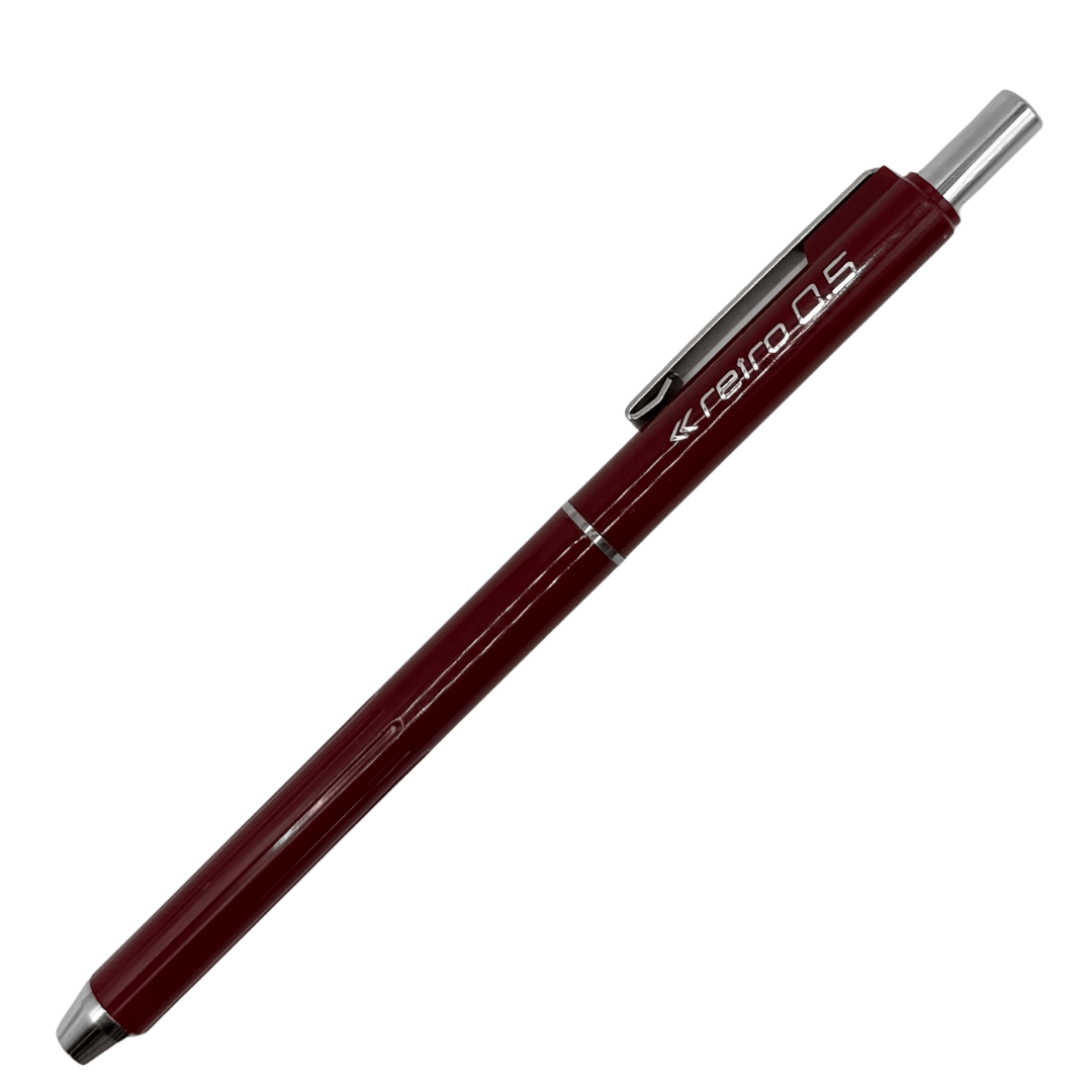 Staedtler Retro vintage versatil kalem bordo kırmızı gövde, krom klips ve başlık, tam boy, 0.5 mm