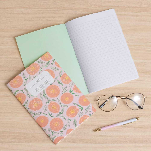 Apica Hocco A5 Defter Çiçek Çizgili