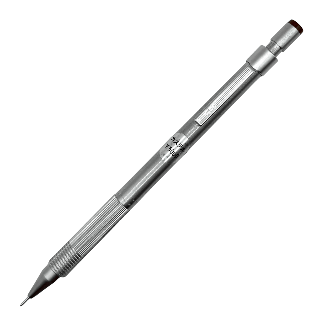 Faber-Castell TK-Matic L vintage versatil kalem gümüş metal gövde, tam boy görünüm, 0.5 mm