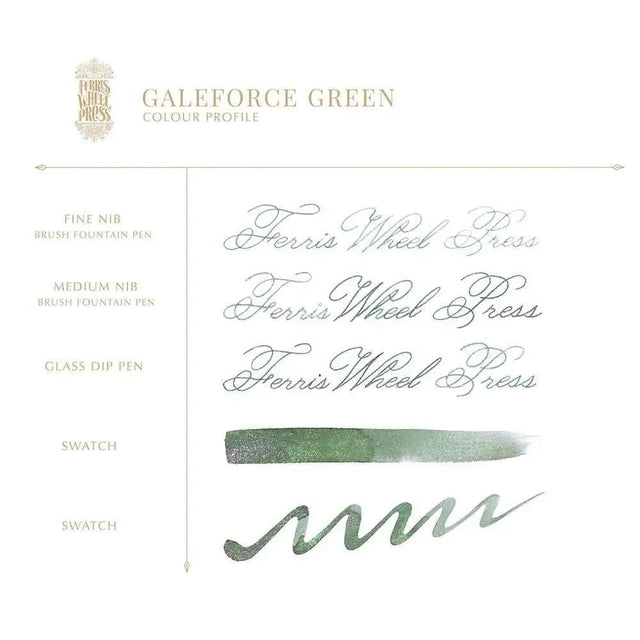 Ferris Wheel Press 10 ml Şişe Mürekkep Galeforce Green