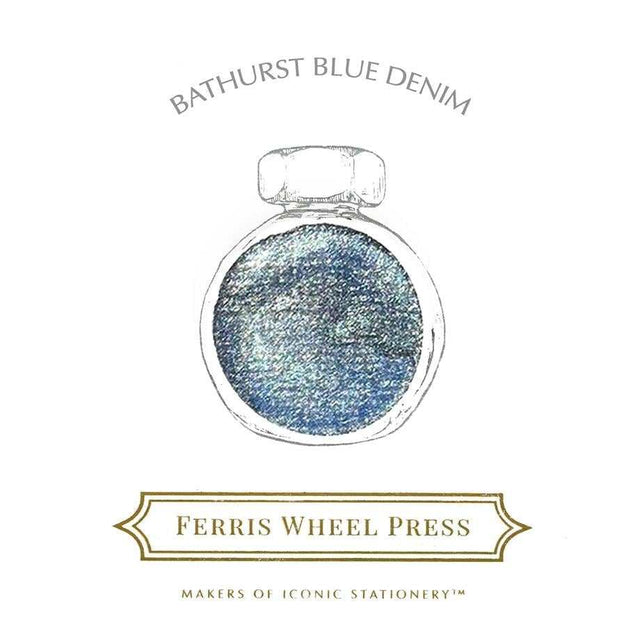 Ferris Wheel Press 38 ml Şişe Mürekkep Bathurst Blue Denim