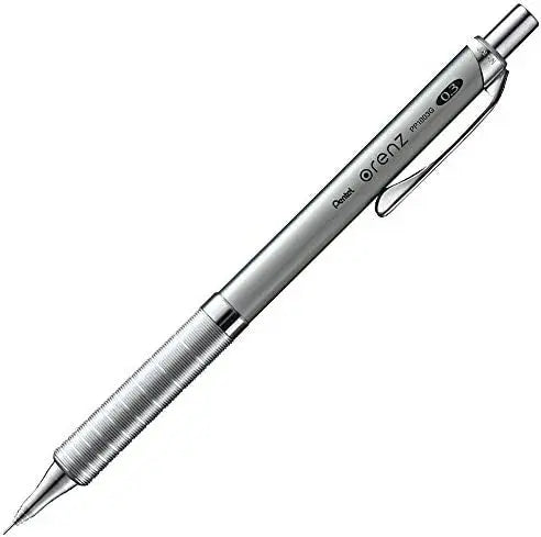 Pentel Orenz Metal Grip versatil kalem gümüş gövde, tırtıklı metal kavrama ve klips, 0.3 mm
