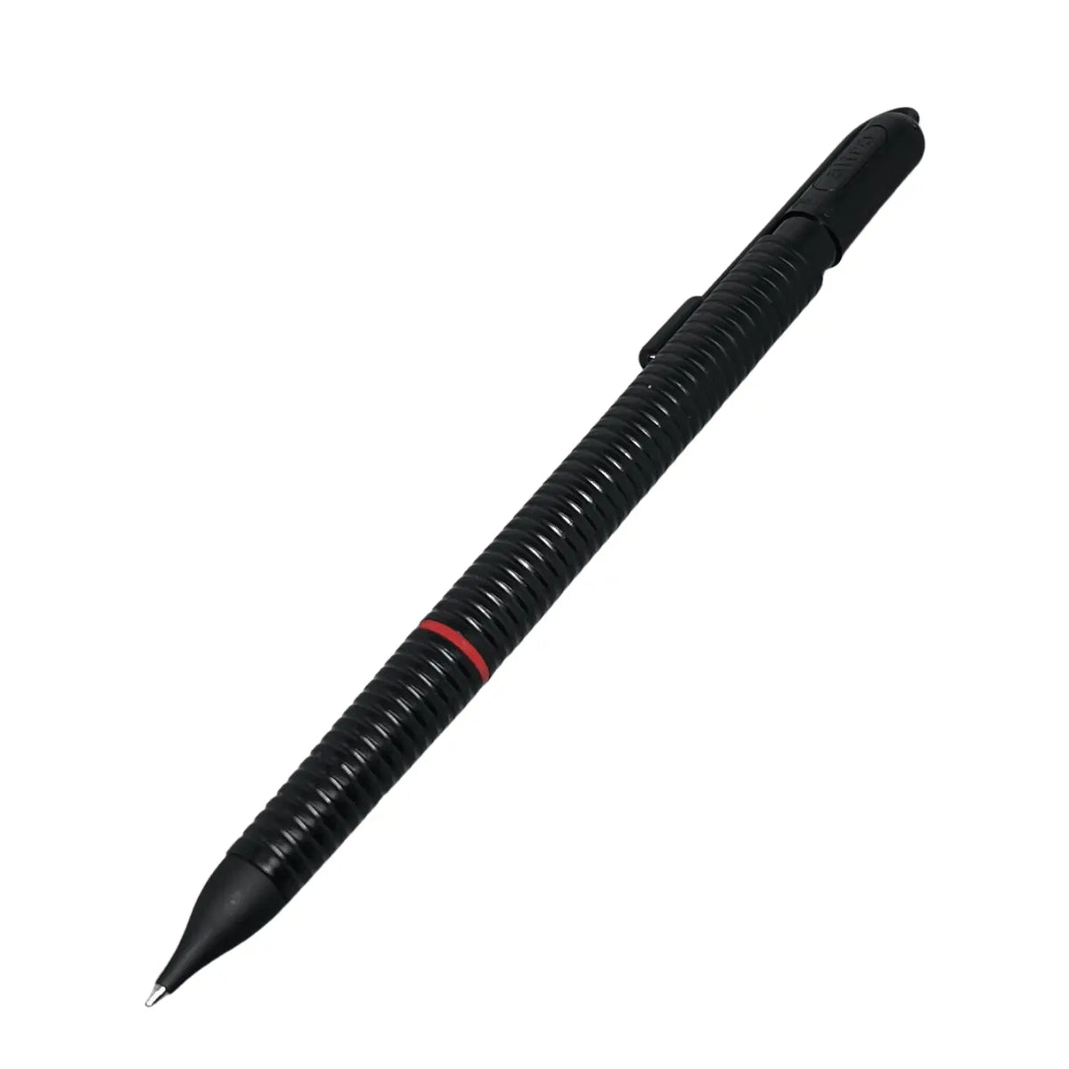 Rotring Altro vintage versatil kalem siyah yivli gövde ve kırmızı halka, tam boy, 0.7 mm