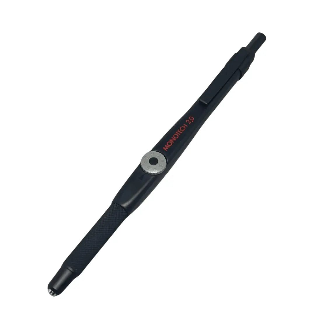Tombow Monotech 500 vintage versatil kalem mat siyah gövde ve uç sertliği kadranı, 2.0 mm
