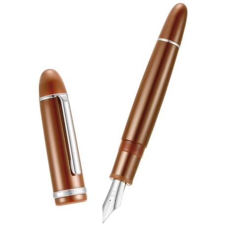 Jinhao X159 Dolma Kalem Kahve Krom Medium