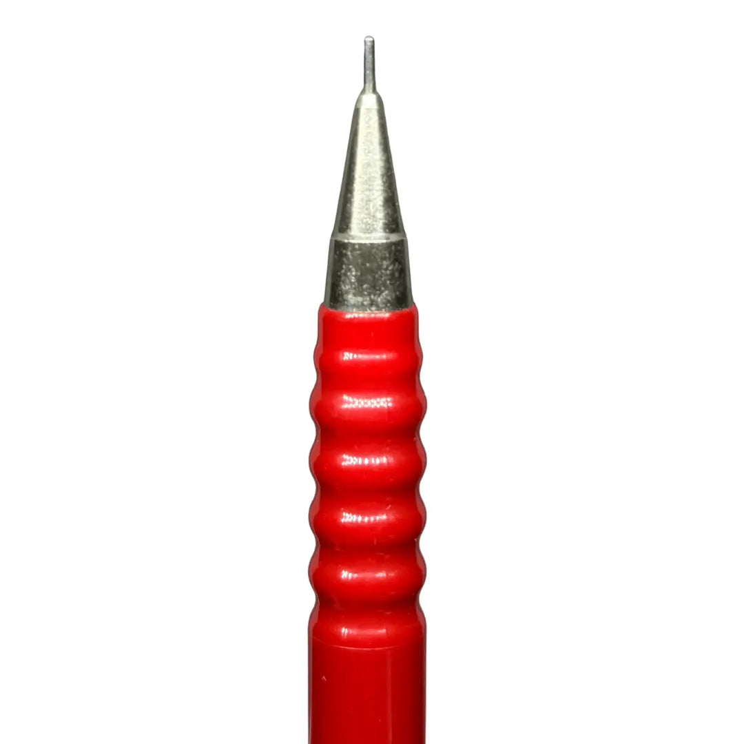 Rotring Tikky Special kalemin dalgalı kırmızı kavraması ve metal uç borusu