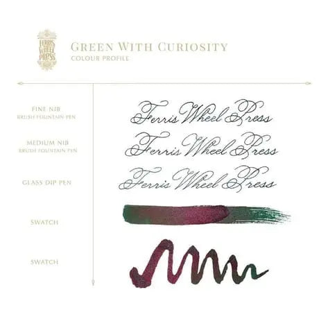 Ferris Wheel Press 20 ml Şişe Mürekkep Green With Curiosity