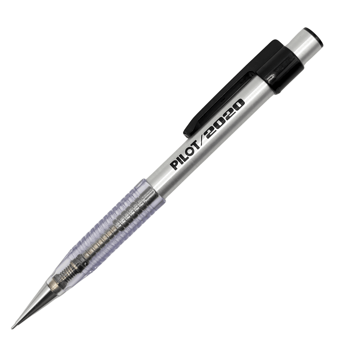 Pilot 2020 vintage versatil kalem şeffaf gövde ve gümüş üst kısım, 0.5 mm