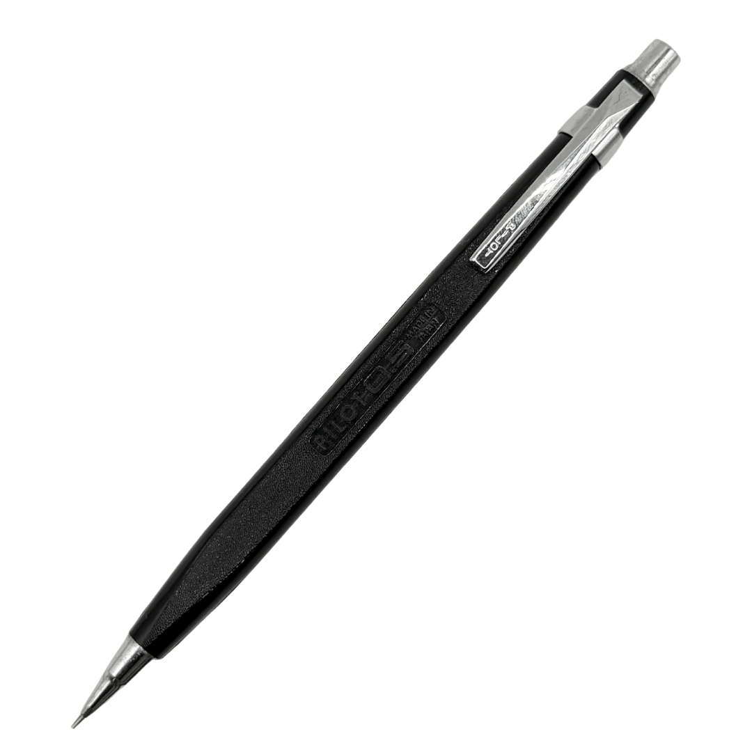 Pilot vintage versatil kalem mat siyah altıgen gövde, krom klips ve başlık, tam boy, 0.5 mm