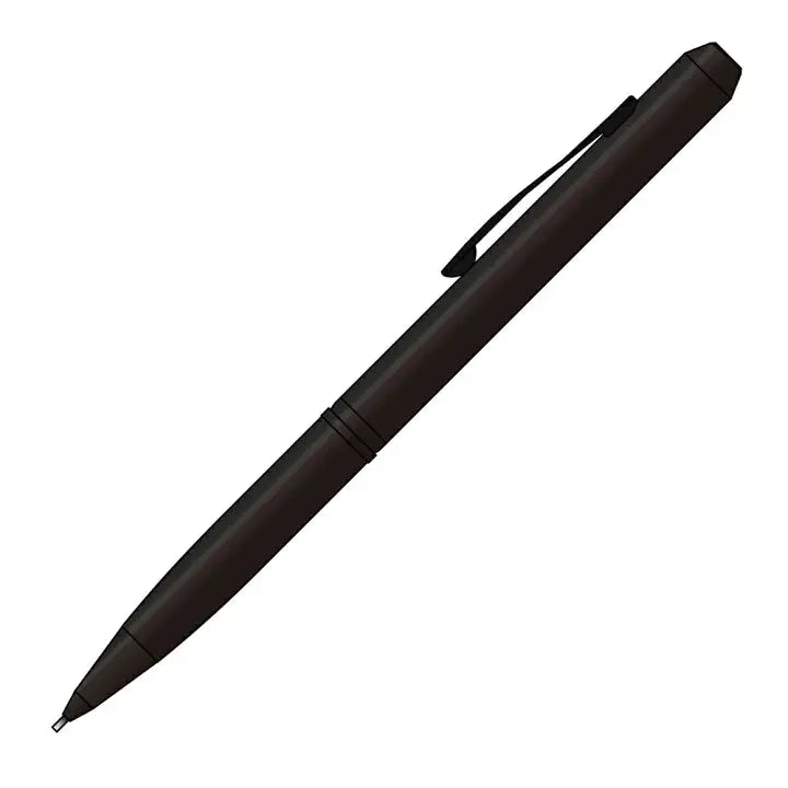 Kitera SideKnock versatil kalem mat siyah gövde, tam boy açılı görünüm, 0.5 mm