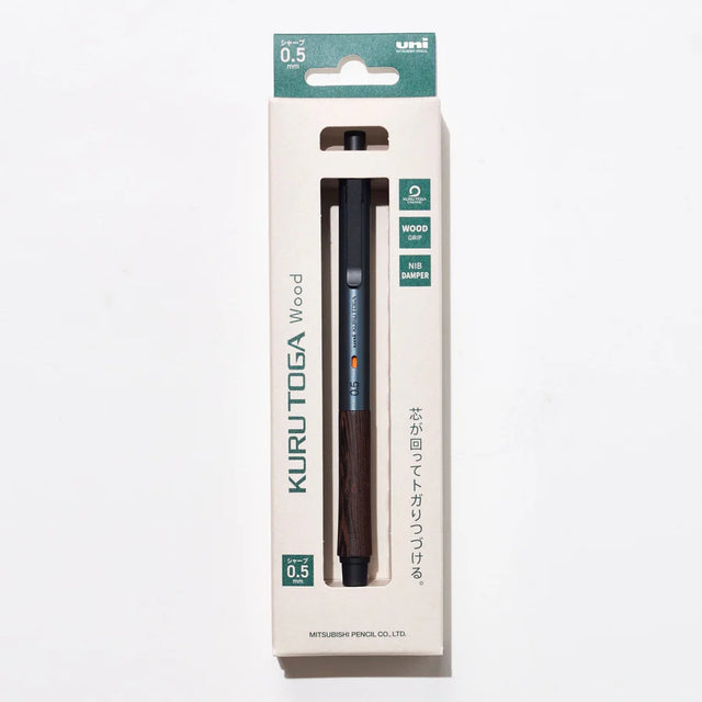 Uni Kuru Toga Wood Versatil Kalem 0.5 mm Steel Grey