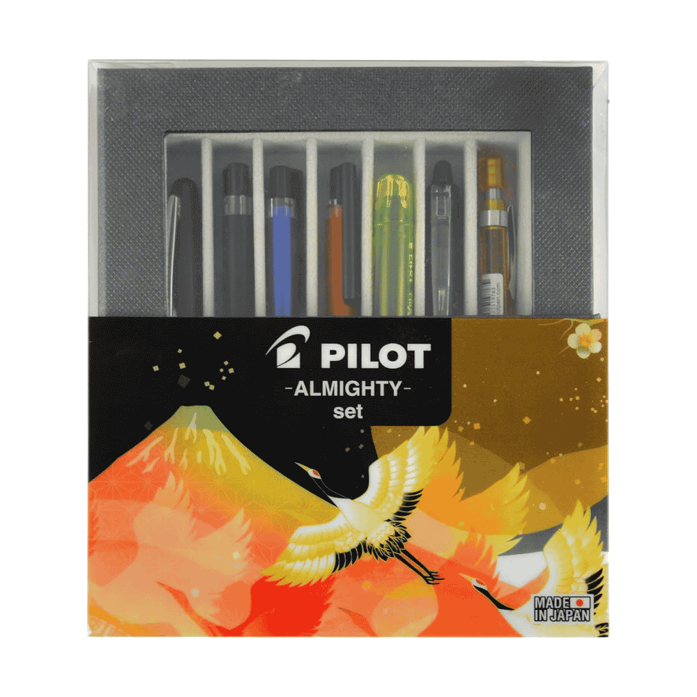 Pilot Almighty Set: MR, Synergy Point, FriXion ve H-327'li 7 Parçalı Japon Kalem Hediye Seti