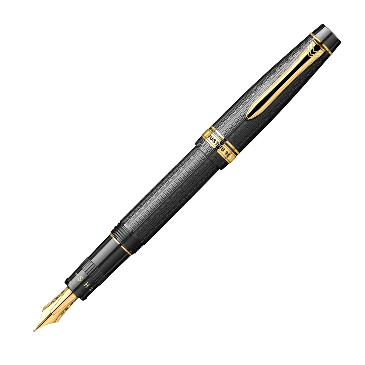 Pilot Justus 95 açık, altın renkli 14K uç ve S/H ayar halkası