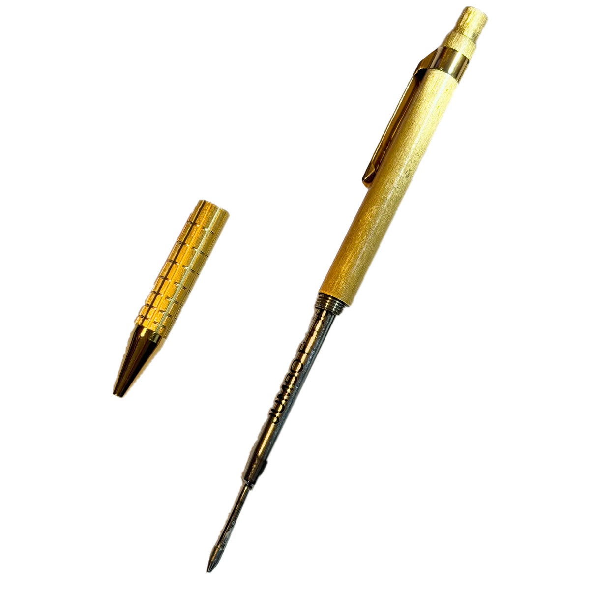 Staedtler Micromatic 777 Gold, uç bölümü sökülmüş, JUMBO refil görünüyor