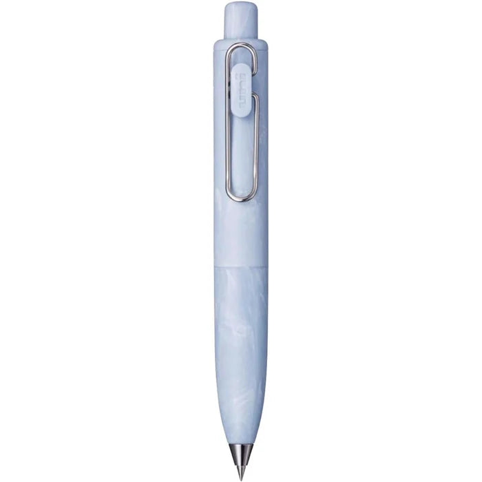 Uni-ball One P jel kalem açık mavi mermer desenli gövde, metal klips, 0.38 mm
