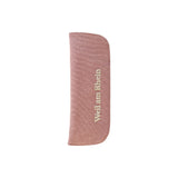 Weil am Rhein 2'li kalem kılıfı Powder Pink kanvas, dikey işlemeli marka adıyla tek başına