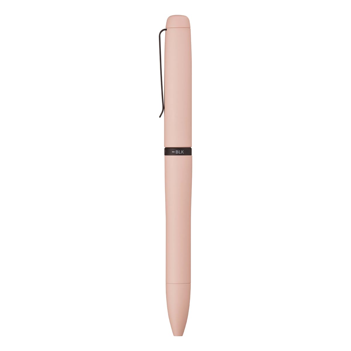 Uni Jetstream Prime Lite Touch pudra pembe gövde, BLK yazılı siyah renk halkası görünür