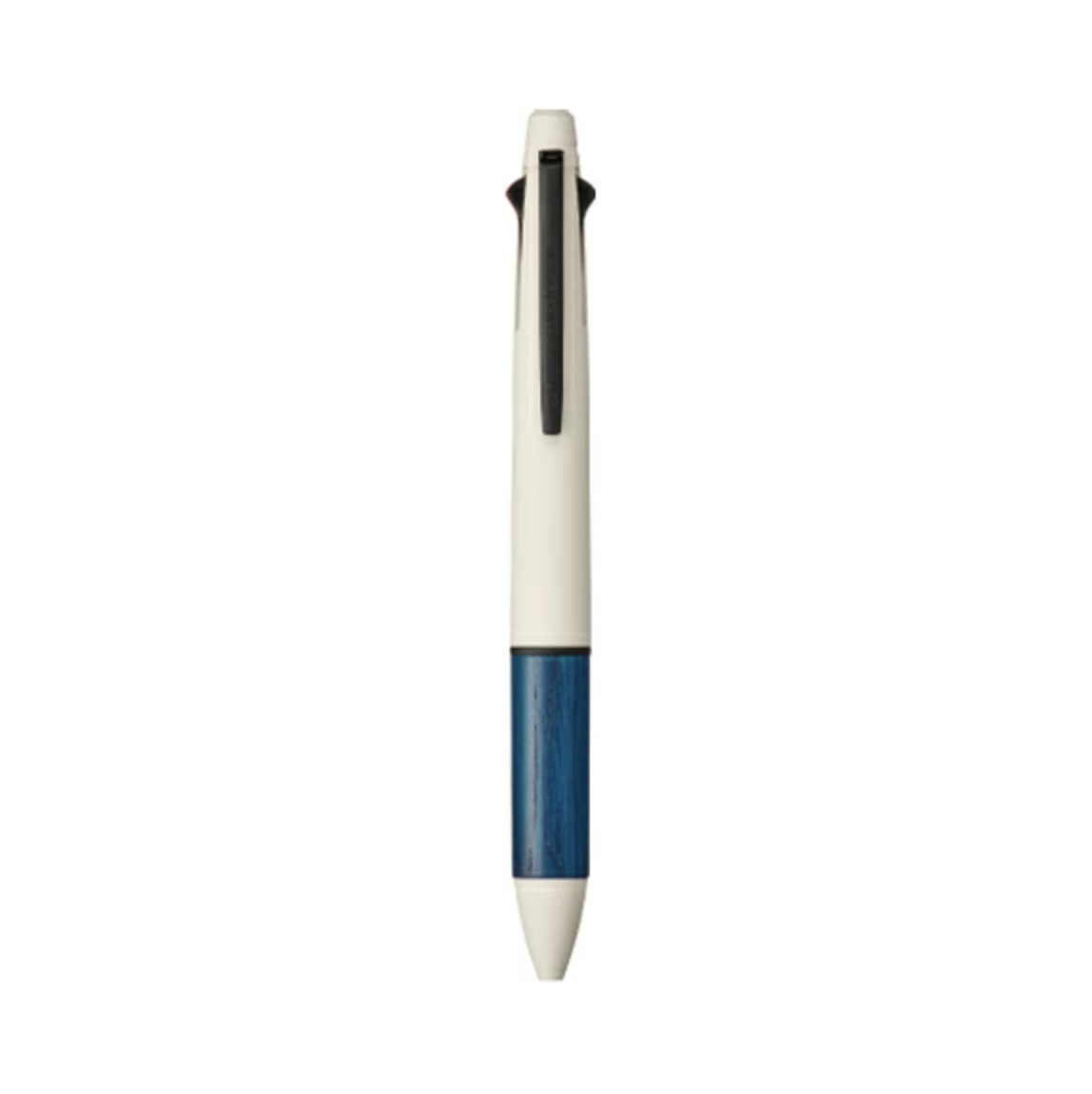 Uni Jetstream x Karimoku 4&1 multi kalem, krem gövde ve indigo mavi ahşap kavrama, 0.5 mm