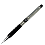 Pilot Trusty Vintage gümüş metal gövde, siyah tırtıklı kavrama ve Japonca fiyat etiketi, 0.5 mm