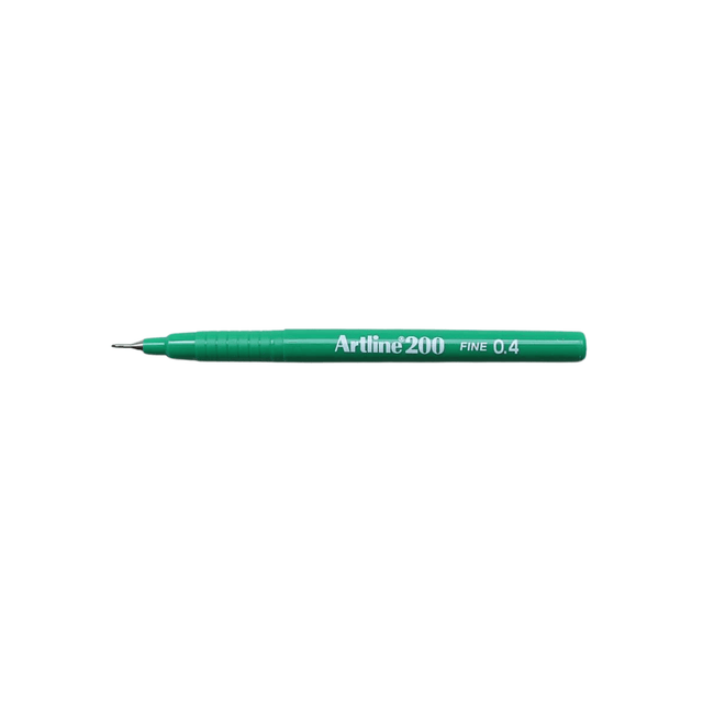 Artline 200 Fine Keçe Uçlu Yazı Kalemi 0.4mm Yeşil