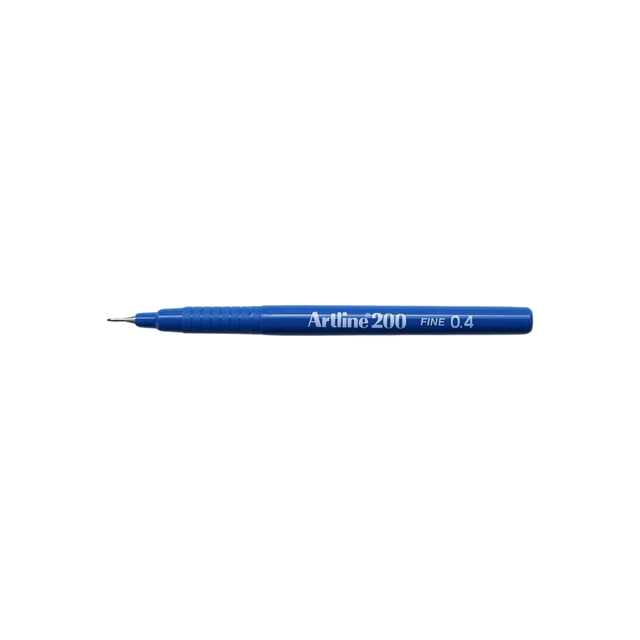 Artline 200 Fine Keçe Uçlu Yazı Kalemi 0.4mm Mavi