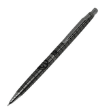 Pilot Elite vintage versatil kalem siyah kareli desenli metal gövde, ince krom uç, tam boy
