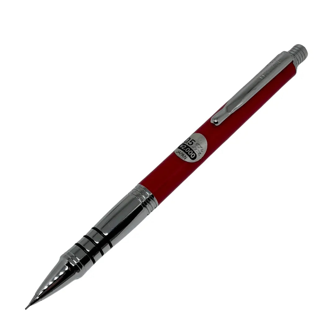 Pilot Inner Point Vintage kırmızı gövde, orijinal Japonca fiyat etiketi görünür şekilde tam boy