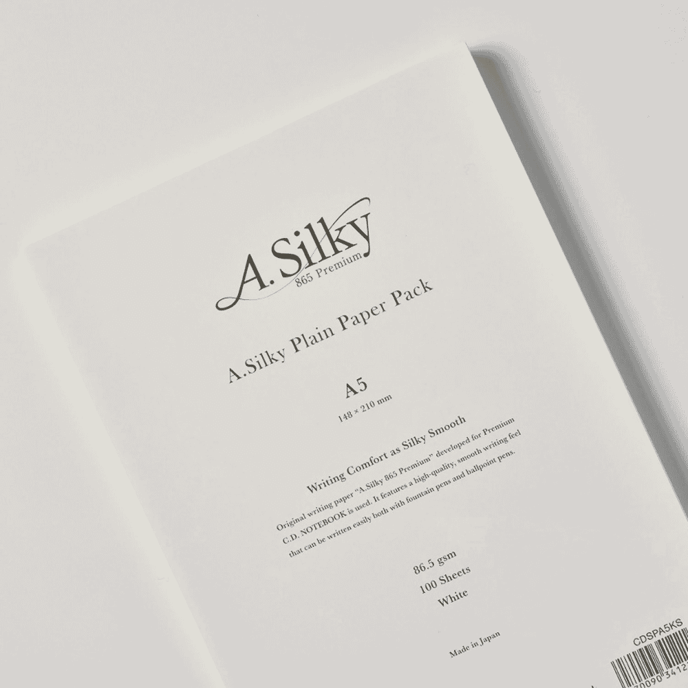 Apica A.Silky 865 Premium Kâğıt - A5 | 100 Yaprak, Dolma Kalem Uyumlu Japon Yazı Kâğıdı
