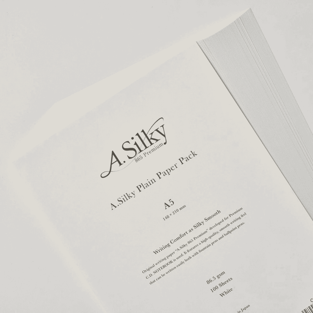Apica A.Silky 865 Premium Kâğıt - A5 | 100 Yaprak, Dolma Kalem Uyumlu Japon Yazı Kâğıdı