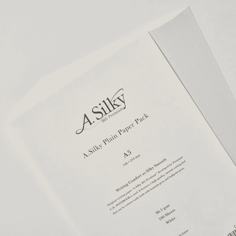 Apica A.Silky 865 Premium Kâğıt - A5 | 100 Yaprak, Dolma Kalem Uyumlu Japon Yazı Kâğıdı