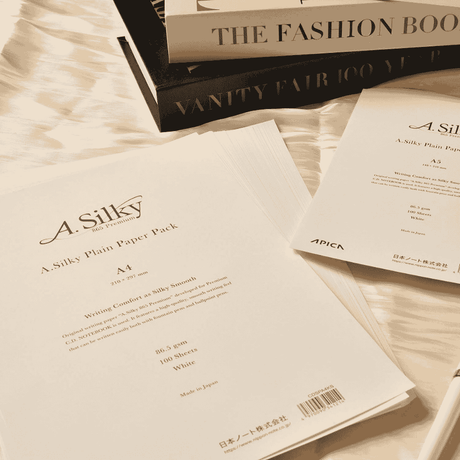 Apica A.Silky 865 Premium Kâğıt - A5 | 100 Yaprak, Dolma Kalem Uyumlu Japon Yazı Kâğıdı