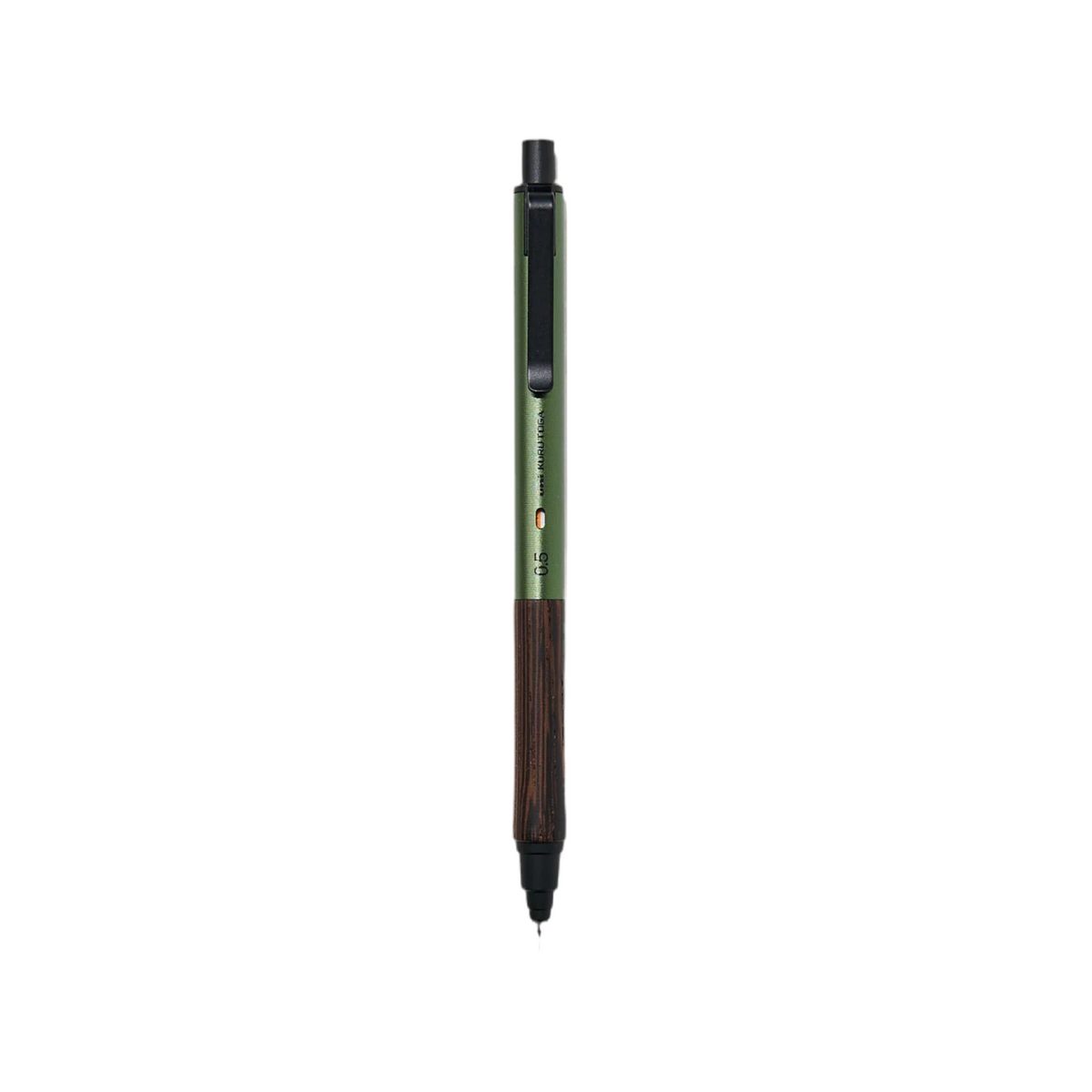 Uni Kuru Toga Wood Forest Green dikey duruş, uç ve tıklama başlığı net görünüyor