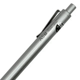 Zebra AS X kalemin klipsi, AS X logosu, Mechanical Pencil 0.5 baskısı ve Japonca etiketi