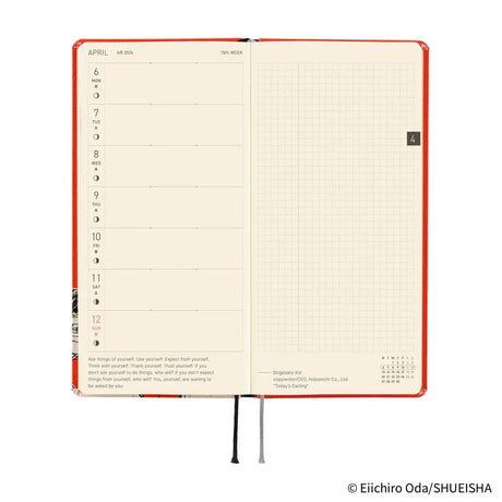 Hobonichi Techo Weeks 2026 – ONE PIECE Ajanda