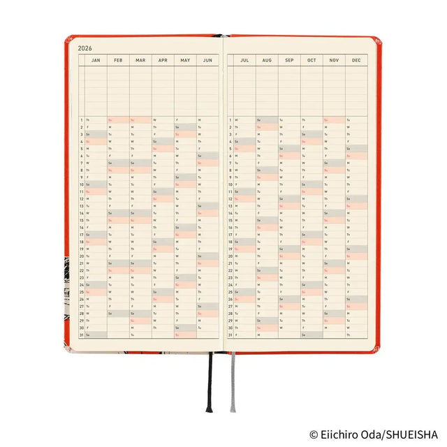 Hobonichi Techo Weeks 2026 – ONE PIECE Ajanda