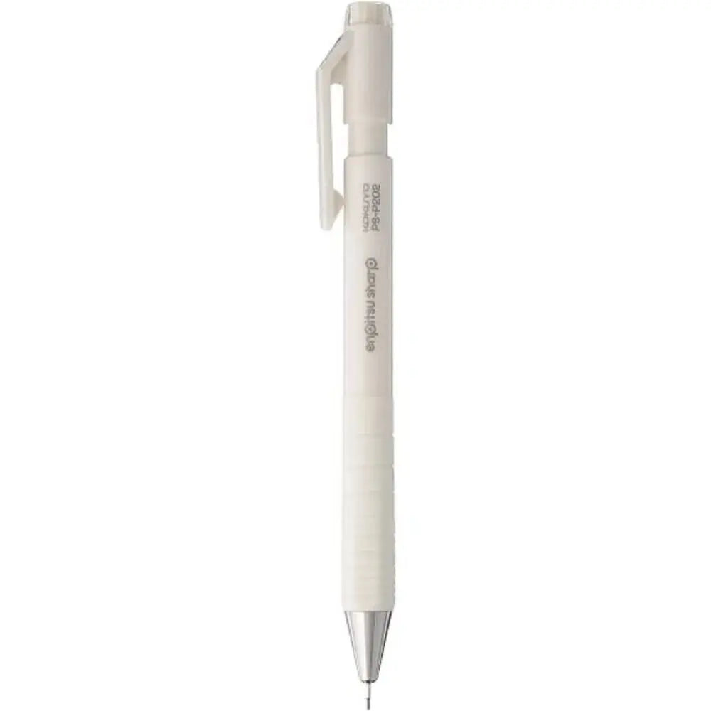 Kokuyo Enpitsu Sharp versatil kalem beyaz gövde, yivli kavrama ve ince metal uç, tam boy, 0.7 mm