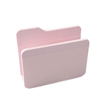 Kalemsy Tana masaüstü stand pastel pembe renk, boş halde çapraz açıdan tek başına görünüm