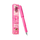 Ferris Wheel Press Carousel dolma kalem Malibu Blush pembe gövde, yanında desenli marka kutusu