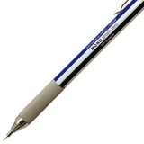 Tombow Mono Graph Zero gövdesindeki MONO graph zero yazısı ve tırtıklı kavrama yakın çekim