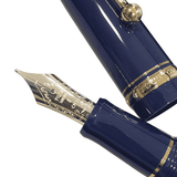 Pilot Custom 74 Dolma Kalem Dark Blue - 14K Altın Uç, M