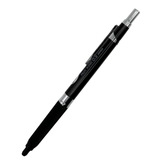 Pilot H-2103 vintage versatil kalem siyah gövde, uç içeri çekili tam boy görünüm, 0.3 mm