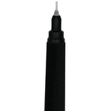 Pilot H-2103 kalemin konik uç kovanı ve 0.3 mm ince boru ucunun makro çekimi